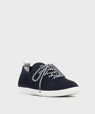 Tennis en toile tricotée femme - Terre de marins vue2 - TERRE DE MARINS - GEMO