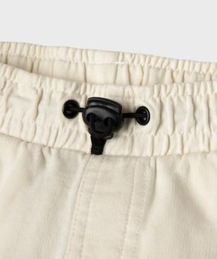 Pantalon de jogging cargo en maille coloris unique bébé garçon vue4 - GEMO(BEBE DEBT) - GEMO