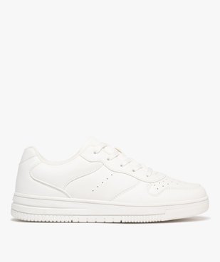 Baskets femme unies à lacets style rétro avec dessus perforé vue2 - 5 MILES - GEMO