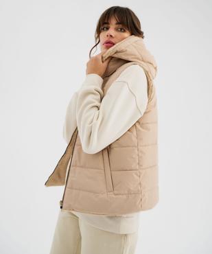 Doudoune sans manches réversible à capuche femme vue2 - GEMO 4G FEMME - GEMO