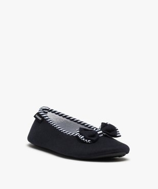 Chaussons femme ballerines souples en jersey - Isotoner vue2 - ISOTONER - GEMO