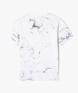 Tee-shirt manches courtes imprimé avec motif poitrine garçon vue3 - GEMO 4G GARCON - GEMO