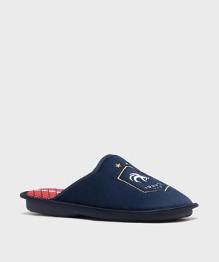 Chaussons mules en volume imprimé football garçon - FFF vue2 - FFF - GEMO