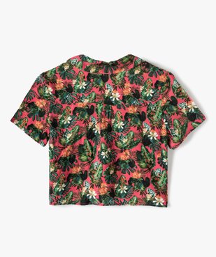 Chemise fille coupe courte à nouer dans le bas vue4 - Nikesneakers (JUNIOR) - Nikesneakers