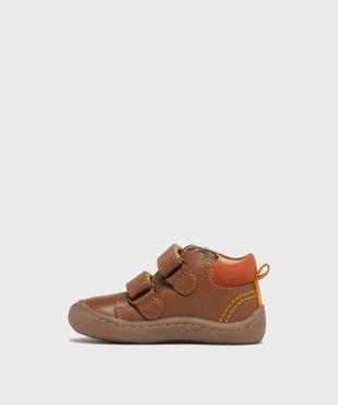 Chaussures premiers pas en cuir bébé garçon NA! vue3 - NA! GEMO FOR GOOD - GEMO