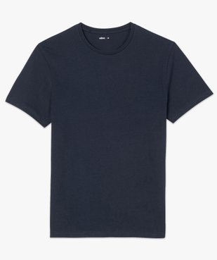 Tee-shirt homme à manches courtes uni vue4 - GEMO 4G HOMME - GEMO