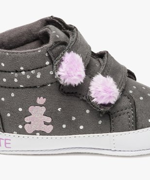 Basket montante à pois et pompons - Lulu Castagnette vue6 - LULUCASTAGNETTE - GEMO