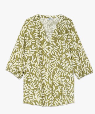 Blouse imprimée à manches 3/4 femme grande taille vue5 - GEMO 4G GT - GEMO