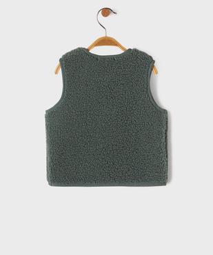 Gilet sans manches en fourrure imitation doublé polaire bébé garçon vue3 - GEMO(BEBE DEBT) - GEMO