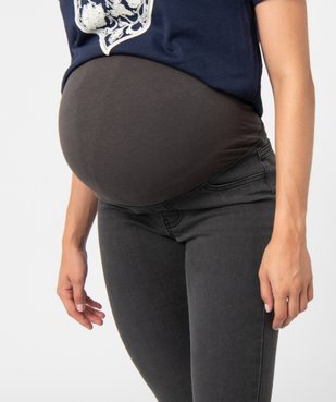 Jean de grossesse coupe slim avec bandeau stretch taille haute vue2 - GEMO (MATER) - GEMO
