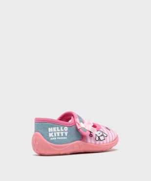 Chaussons forme ballerine fermeture scratch fille - Hello Kitty vue4 - HELLO KITTY - GEMO