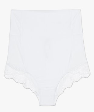 Culotte de grossesse taille haute en microfibre douce et dentelle vue4 - GEMO (MATER) - GEMO