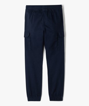 Pantalon en toile coupe jogger slim garçon vue8 - GEMO 4G GARCON - GEMO