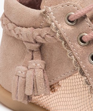 Chaussures premiers pas bébé fille irisées vue6 - GEMO(BEBE DEBT) - GEMO