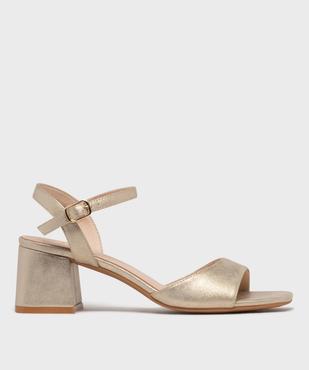 Sandales à talon toucher velours femme - Valentina Baldano vue1 - VALENTINA BALDA - GEMO