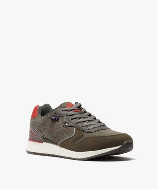 Baskets homme jeanswear à lacets - Roadsign vue2 - ROADSIGN - GEMO