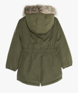 Parka fille déperlante à doublure chaude vue4 - GEMO (ENFANT) - GEMO