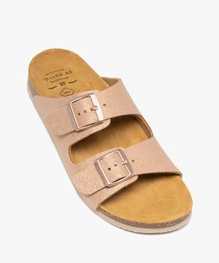 Mules pailletées avec semelle intérieure cuir à reliefs ergonomiques femme vue6 - FOLLOW ME G4G - GEMO