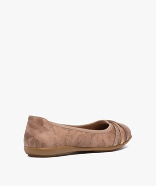 Ballerines femme à talon plat et dessus fantaisie vue4 - GEMO(URBAIN) - GEMO