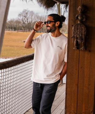 Tee-shirt manches courtes en jersey fantaisie homme vue2 - GEMO (HOMME) - GEMO