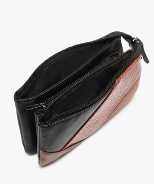 Porte-monnaie femme zippé à motif patchwork vue3 - GEMO (ACCESS) - GEMO