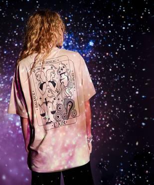 Tee-shirt avec motif poitrine et dos mixte vue1 - GEMO 4G FEMME - GEMO