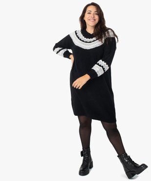 Robe pull femme avec touches pailletées vue1 - GEMO (G TAILLE) - GEMO