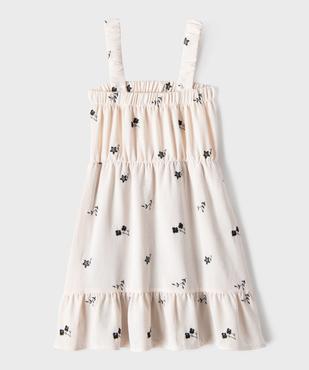 Robe à bretelles à motifs brodés fille vue4 - GEMO (ENFANT) - GEMO