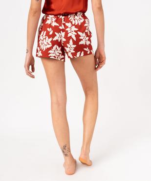 Short de pyjama imprimé en viscose femme vue9 - GEMO 4G FEMME - GEMO