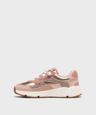 Baskets à scratch dessus pailleté fille - Lovely Wings vue3 - LOVELY WINGS - GEMO