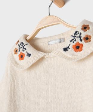 Pull à col Claudine brodé bébé fille - LuluCastagnette vue2 - LULUCASTAGNETTE - GEMO