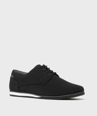 Derbies à semelle sportswear dessus textile homme - Mario Baldano vue8 - MARIO BALDANO - GEMO