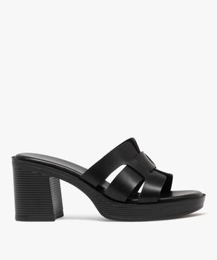 Mules à talon haut et bout ouvert femme vue1 - FOLLOW ME - GEMO