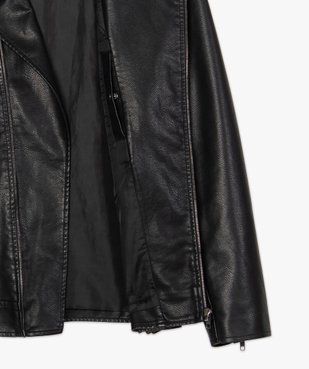 Blouson homme look motard imitation cuir vue6 - GEMO (HOMME) - GEMO