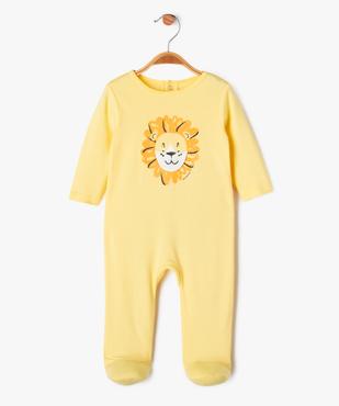 Pyjama dors-bien avec motif animé lion bébé garçon vue1 - GEMO 4G BEBE - GEMO