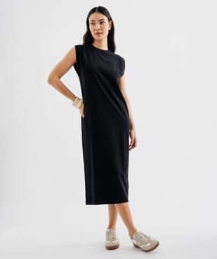Robe longue sans manches en coton femme vue1 - GEMO 4G FEMME - GEMO