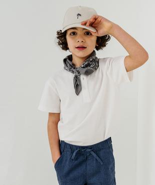Casquette en coton et lin avec broderie palmier garçon vue1 - GEMO (ACCESS) - GEMO