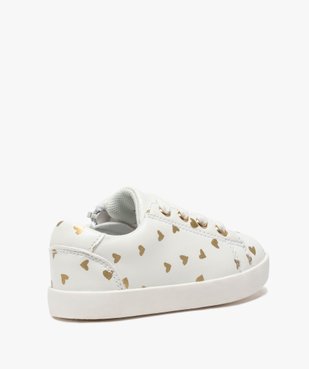 Tennis bébé fille imprimées cœurs fermeture zippée vue4 - GEMO(BEBE DEBT) - GEMO
