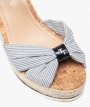 Sandales femme compensées dessus en toile - Tom Tailor vue7 - TOM TAILOR - GEMO