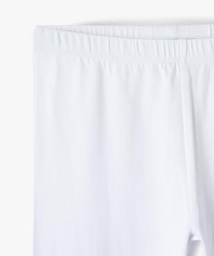 Legging long uni en coton fin fille vue2 - GEMO 4G FILLE - GEMO