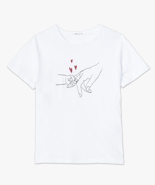 Tee-shirt de grossesse et d'allaitement à manches courtes et motif vue4 - GEMO (MATER) - GEMO