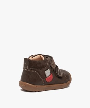Chaussures premiers pas bébé unies en cuir - Geox vue4 - GEOX - GEMO