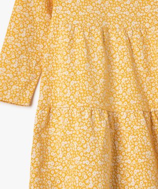 Robe fille imprimée à manches longues vue2 - GEMO C4G FILLE - GEMO