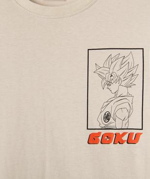 Tee-shirt manches courtes imprimé devant et dos garçon - Dragon Ball Super vue3 - DRAGON BALL Z - GEMO