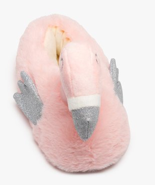 Chaussons fille 3D flamant rose avec ailes pailletées vue5 - GEMO (ENFANT) - GEMO