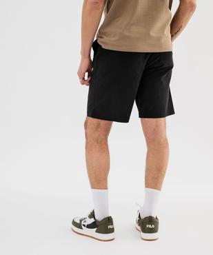 Bermuda en coton extensible à taille élastiquée homme vue3 - GEMO (HOMME) - GEMO