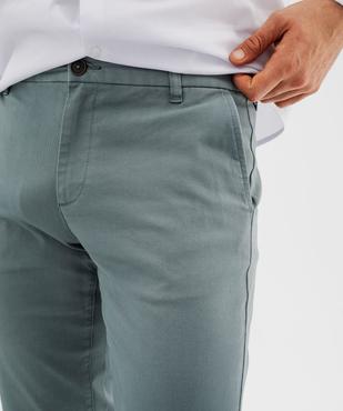 Pantalon chino slim en coton stretch homme vue3 - GEMO 4G HOMME - GEMO