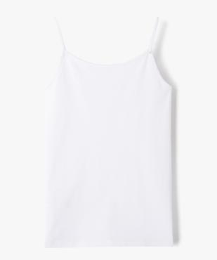 Débardeur à fines bretelles en coton stretch fille vue3 - GEMO (JUNIOR) - GEMO