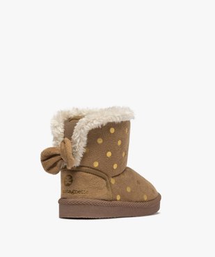 Boots d’intérieur fille en suédine – Lulu Castagnette vue4 - LULU CASTAGNETT - GEMO