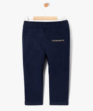 Pantalon chino avec taille élastique bébé garçon - LuluCastagnette vue5 - LULUCASTAGNETTE - GEMO